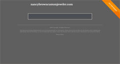 Desktop Screenshot of nancybrowncustomjeweler.com
